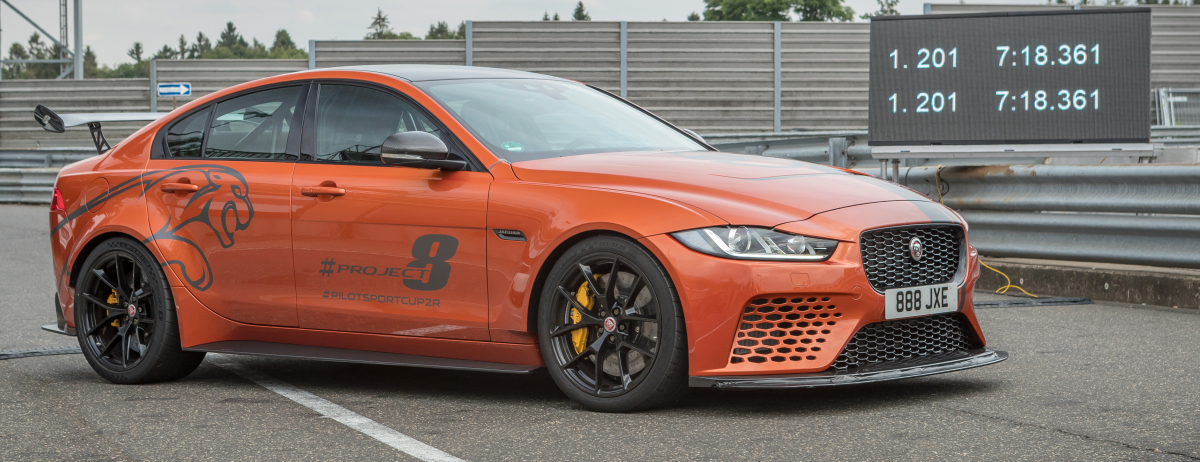 JAGUAR XE SV PROJECT 8, THE WORLD’S FASTEST SALOON CAR, BEATS ITS OWN NÜRBURGRING NORDSCHLEIFE RECORD
