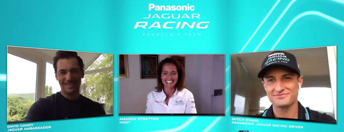  DAVID GANDY STARS IN JAGUAR RACING PODCAST SERIES - RE:CHARGE @ HOME 