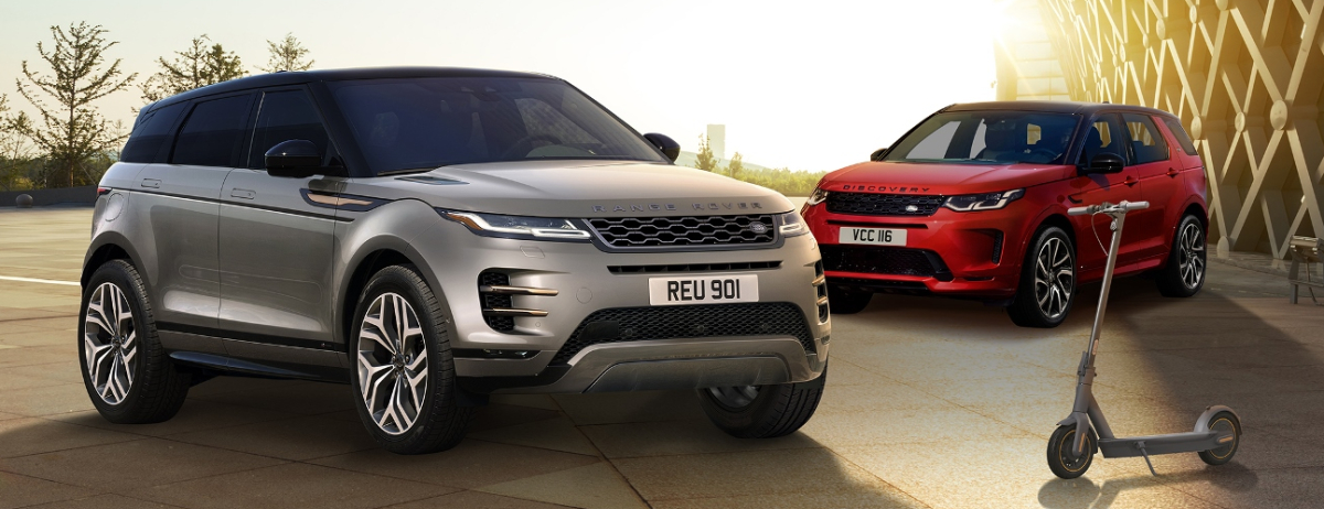  Range Rover Evoque e Discovery Sport e Monopattino Segway