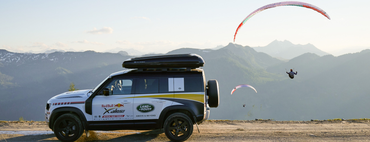 LAND ROVER DEFENDER SUPPORTS RED BULL X-ALPS CHAMPION MAURER