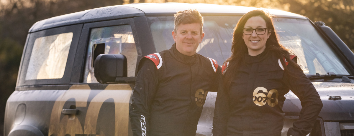 JAMES BOND STUNT DRIVER MARK HIGGINS CELEBRATES 60 YEARS OF 007 WITH LAND ROVER DEFENDER RALLY SPECIAL 