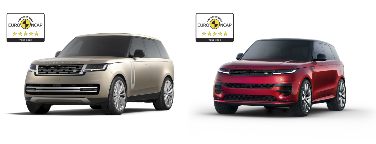 RANGE ROVER AND RRANGE ROVER AWARDED FIVE-STAR EURO NCAP SAFETY RATINGS