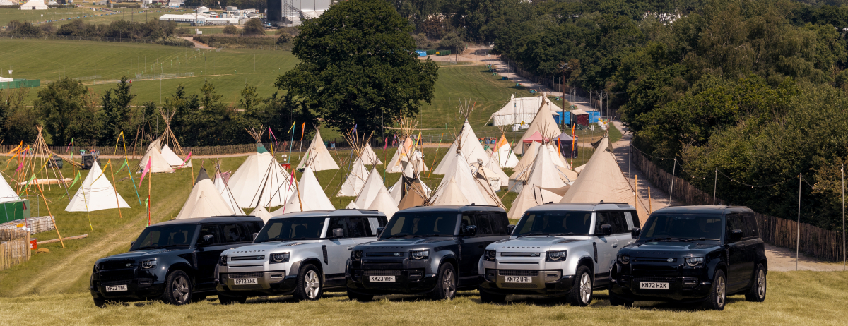 DEFENDER ELECTRIC HYBRID PLUGS IN AT GLASTONBURY  AS FESTIVAL’S OFFICIAL VEHICLE PARTNER 