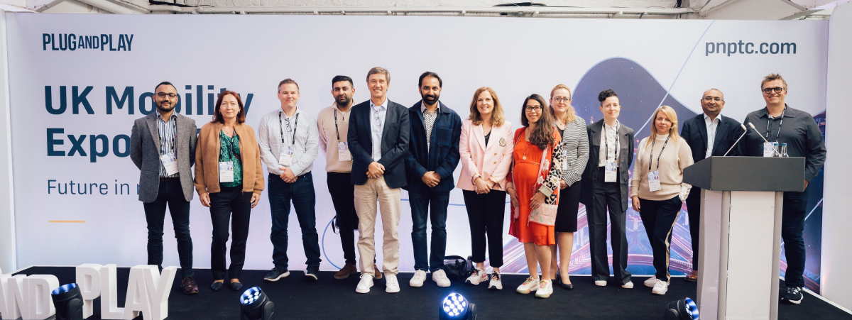 Team at the Plug and Play UK Mobility Expo