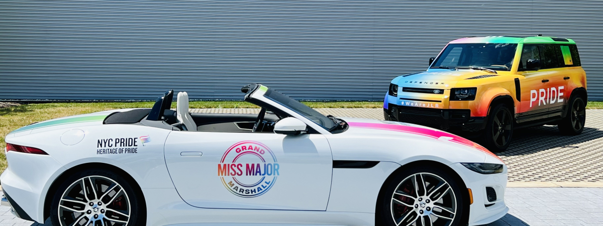 JLR PROUDLY SUPPORTS THE NYC PRIDE MARCH FOR A THIRD YEAR, ENSURING THE GRAND MARSHALS TRAVEL IN JAGUAR STYLE