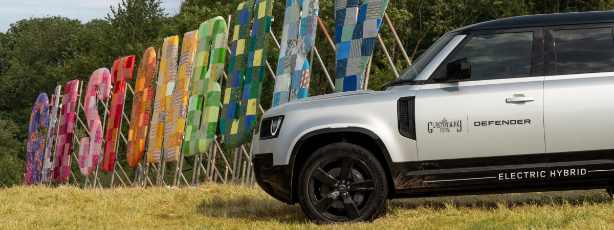 DEFENDER TEAMS UP WITH GLASTONBURY, LEADING THE WAY FOR ENVIRONMENTALLY CONSCIOUS FESTIVALS 
