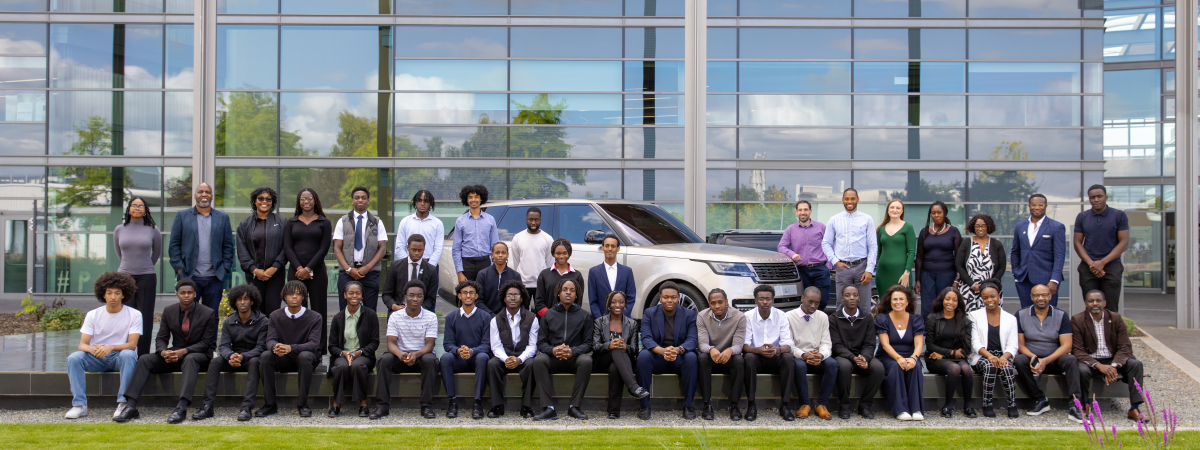 The Amos Bursary students visit JLR’s Gaydon facility  