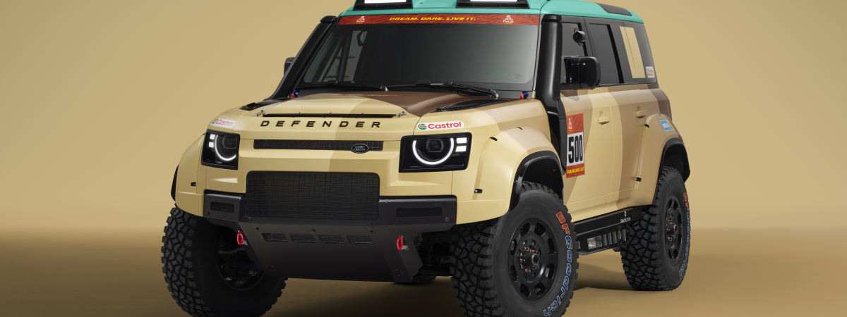 DEFENDER DAKAR D7X-R WIRD VOR SEINEM DEBÜT BEI DER RALLYE DAKAR IM JANUAR 2026 IN VÖLLIG NEUER WETTBEWERBSLACKIERUNG VORGESTELLT