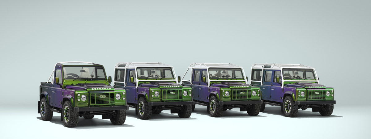 Classic Defender V8 lineup