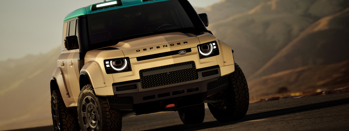 •	Defender Dakar is a road-legal evolution of the Defender D7X-R, which won the 2026 Dakar Rally on its debut