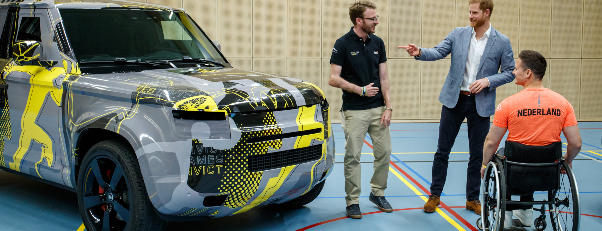 HRH THE DUKE OF SUSSEX STARTS COUNTDOWN TO INVICTUS GAMES THE HAGUE 2020 PRESENTED BY JAGUAR LAND ROVER