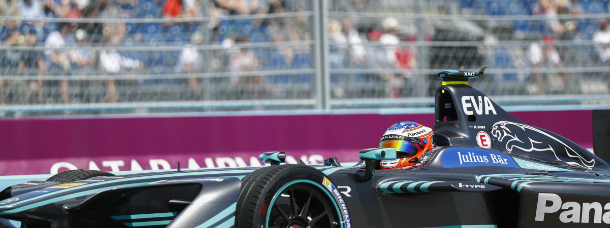 Mitch Evans in the Jaguar I-TYPE