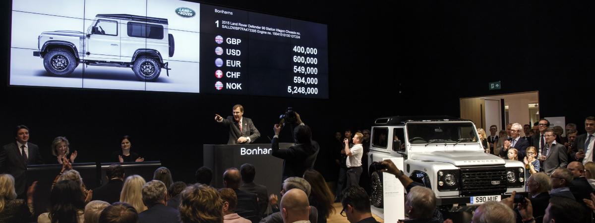 Land Rover ‘Defender 2,000,000’ Sells For Record £400,000 At Bonhams Charity Auction