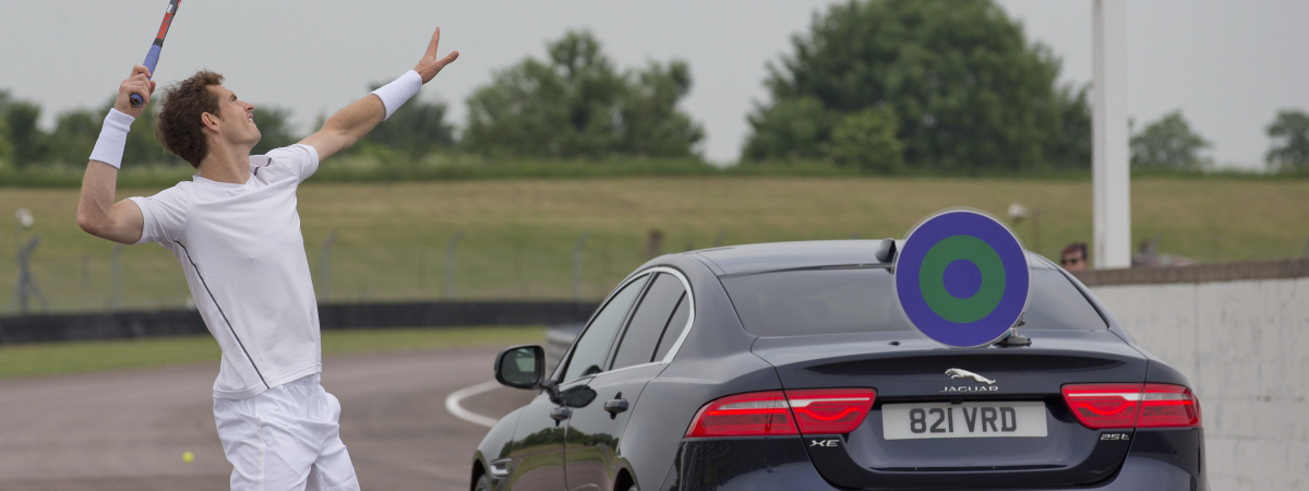 Andy Murray aces Jaguar XE