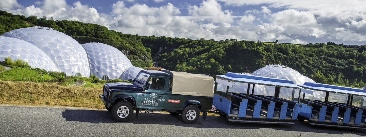 Land Rover Electric Defender begins trials at Eden Project