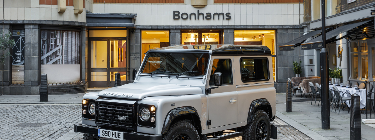 Land Rover Defender 2,000,000 To Star In Public Exhibition Ahead of its Charity Auction At Bonhams