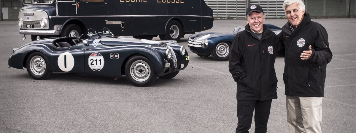 Jay Leno Joins Ian Callum in Ecurie Ecosse Legend for the 2014 Mille Miglia