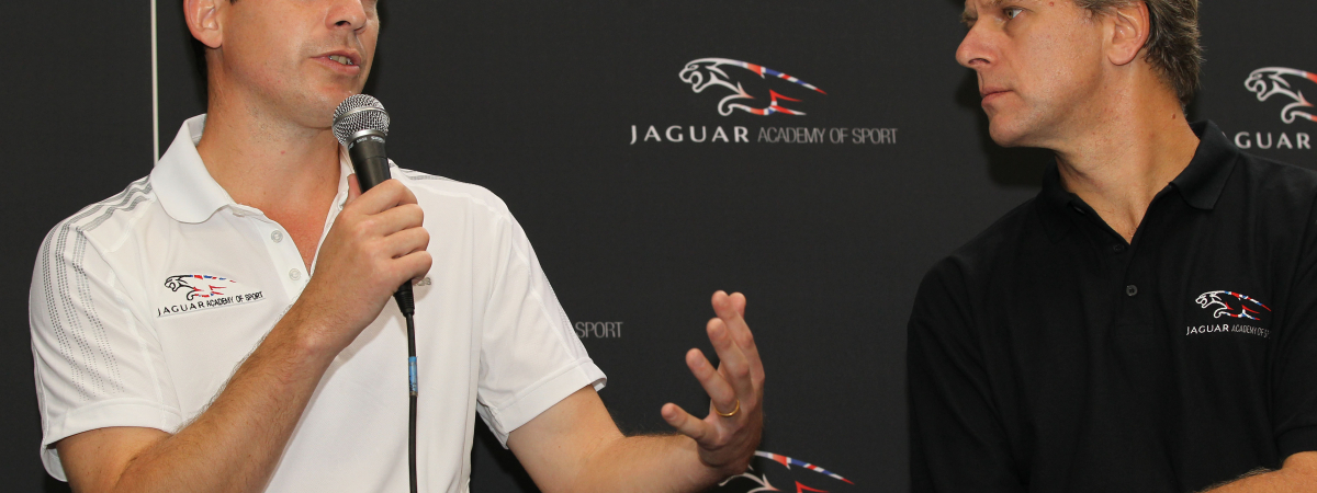 Tim Henman and former tennis player turned television presenter Andrew Castle