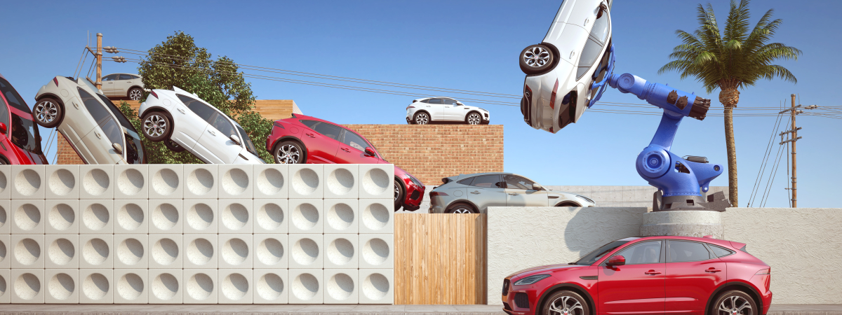 DIGITAL ARTIST’S SURREAL TWIST ON NEW JAGUAR E-PACE SUV
