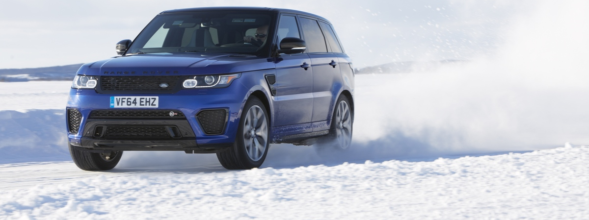 Range Rover Sport SVR takes on Arctic Silverstone Circuit carved Onto Frozen Lake
