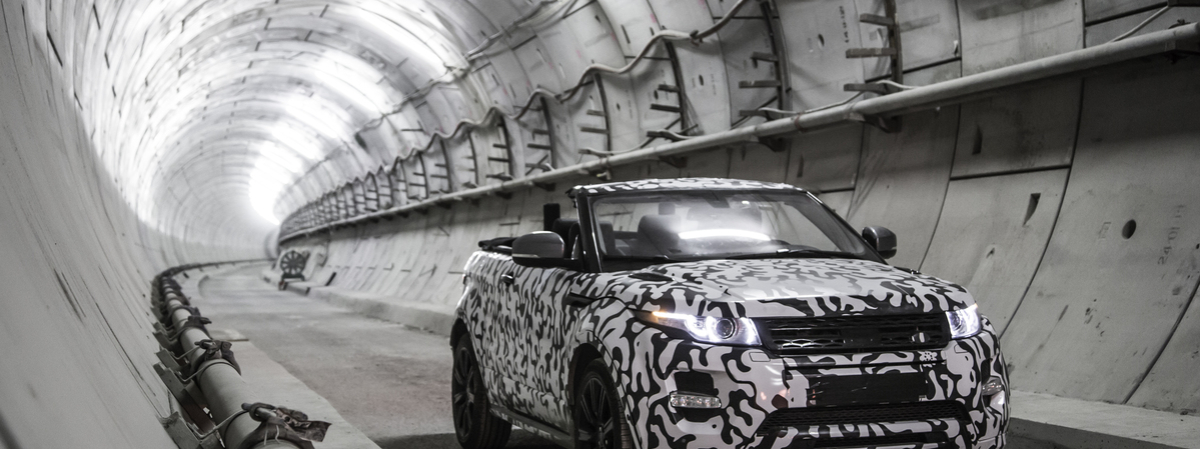 Range Rover Evoque Convertible Revealed Testing At Europe's Largest Construction Project