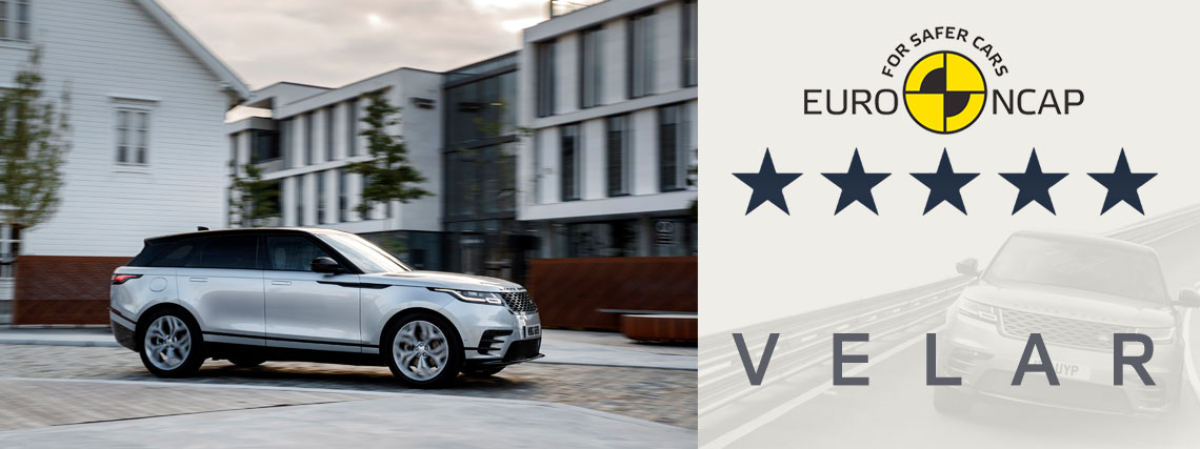FIVE-STAR EURO NCAP SAFETY RATING FOR RANGE ROVER VELAR