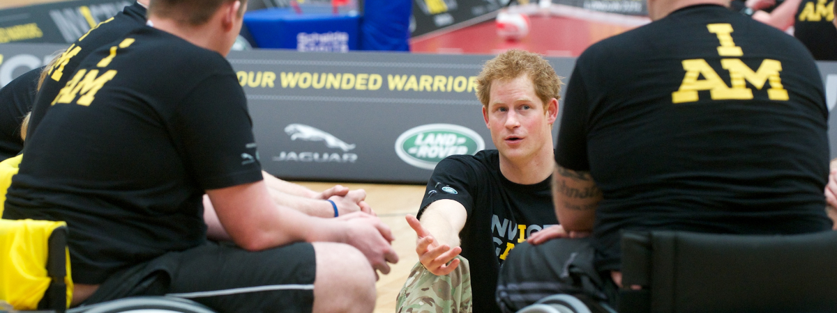 HRH Prince Harry at the launch of the Invictus Games
