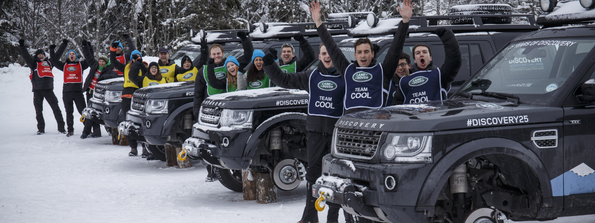 Land Rover Ambassador Sir Ranulph Fiennes and Bear Grylls Crown Next Generation Explorer