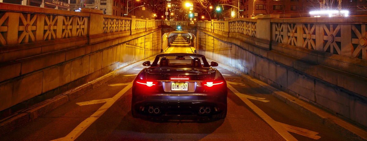 200mph Jaguar Roars in Iconic Park Avenue Tunnel in New York