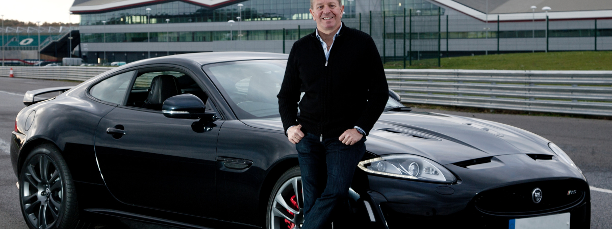 Martin Brundle relaxed on XKRS Nov 2011