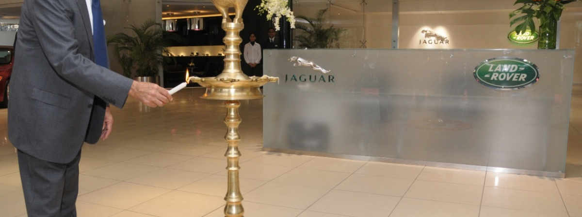 First Jaguar Land Rover Showroom Opens In India