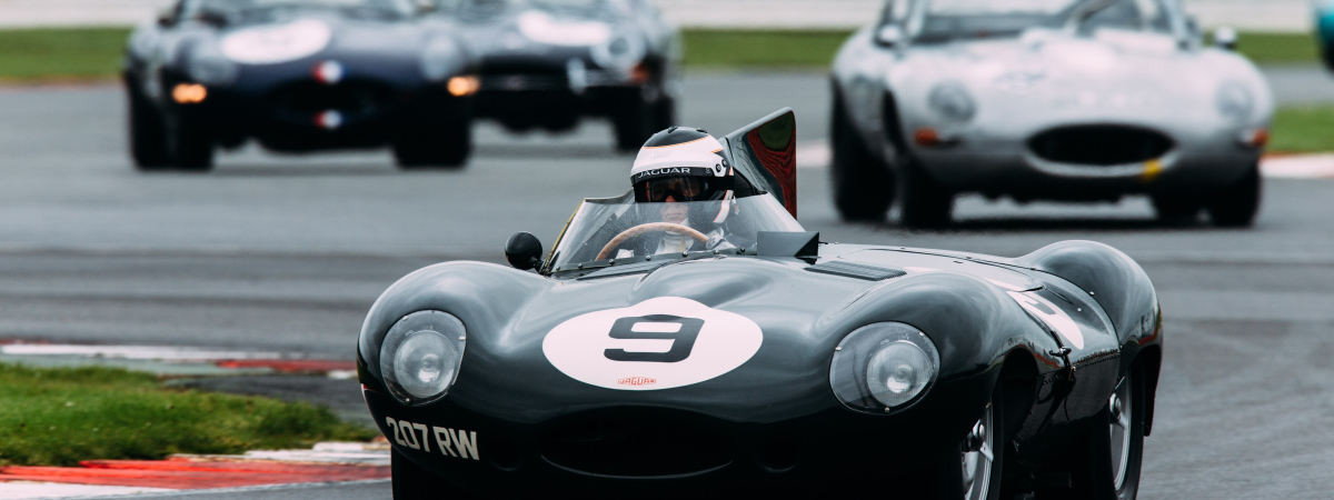 Julian Thomas and Calum Lockie win epic Jaguar Classic Challenge race at Silverstone