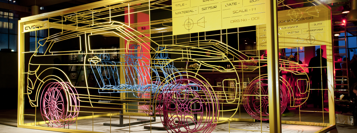 Range Rover Evoque Wireframe - Lifestyle