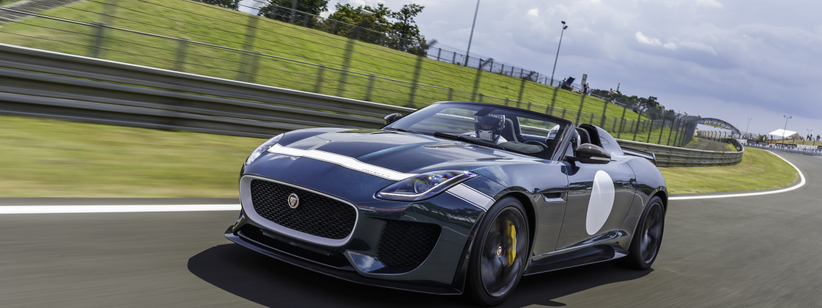 Jaguar F-TYPE PROJECT 7 makes world dynamic debut as D-type wins Le Mans Classic 