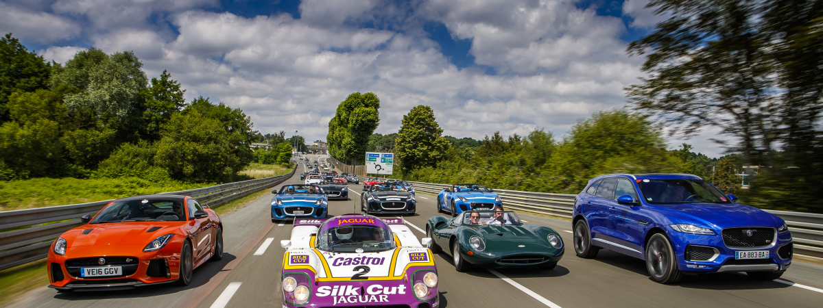 JAGUAR'S PAST AND PRESENT UNLEASHED AT LE MANS CLASSIC AS ANDY WALLACE STANDS ON THE PODIUM AGAIN!