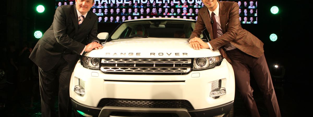 Richard Else & George Lamb With The First Production Evoque