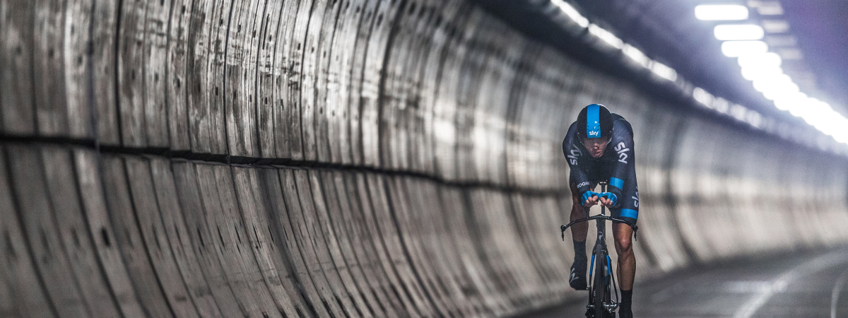 The First Man To Cycle Through The Eurotunnel: Chris Froome 