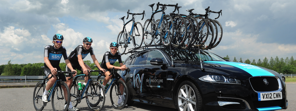Team Sky take England Cricketers for a ride