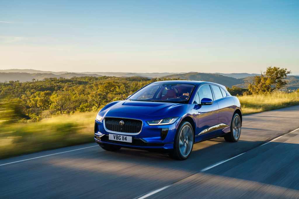 Recycled plastic material is tested on prototype production parts in the all-electric Jaguar I-PACE