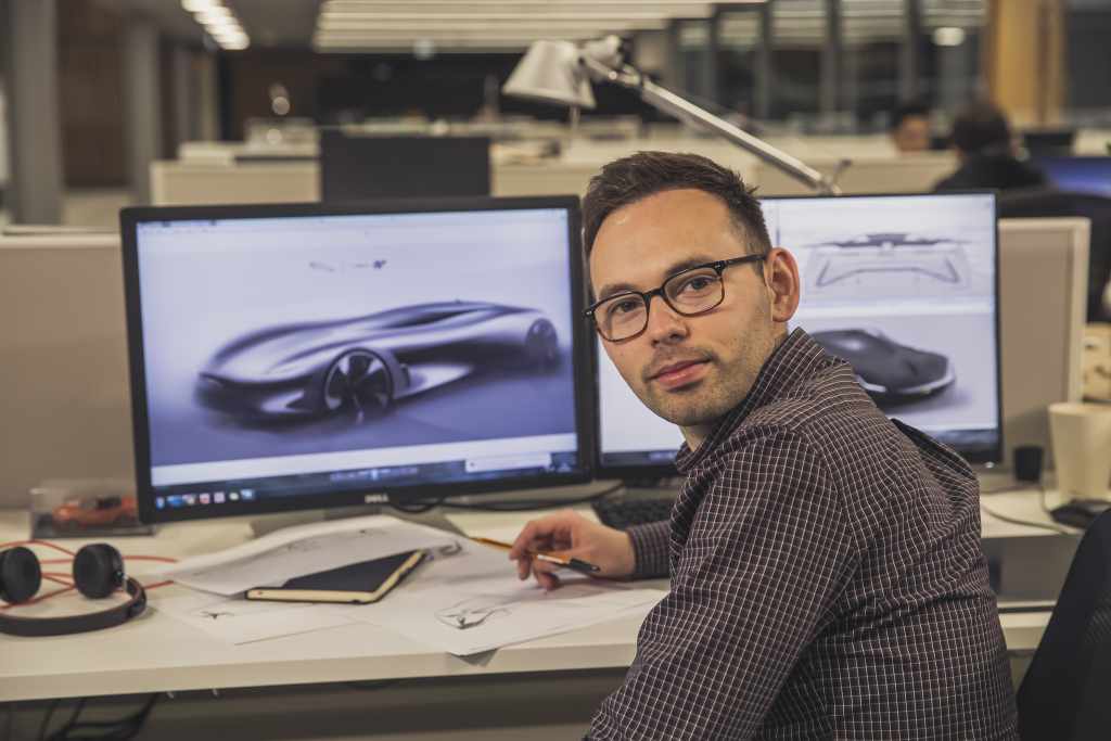  Jaguar Vision GT BTS Sketching Oliver Cattell-Ford
