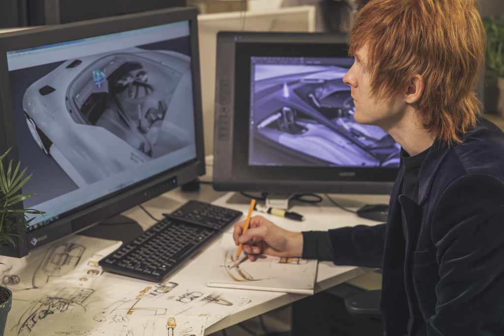  Jaguar Vision GT BTS Sketching Christopher Shaw