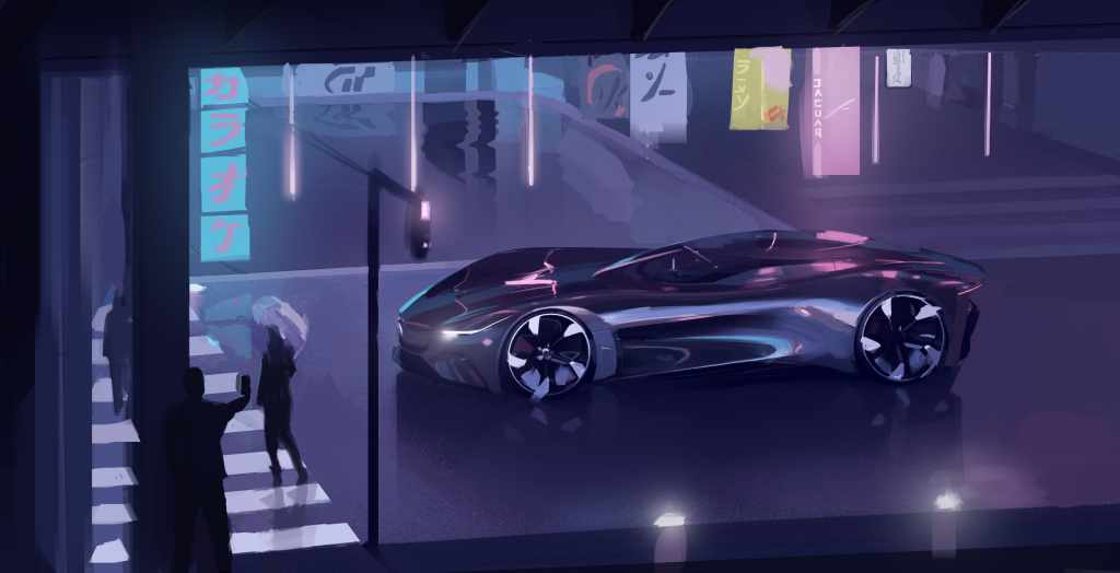 Jaguar Vision GT Coupe - Exterior Sketch