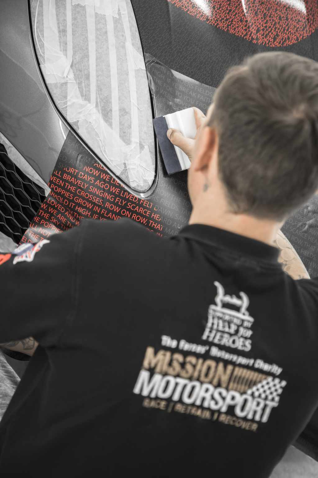 Jaguar F-TYPE landmark gets stunning poppy appeal makeover