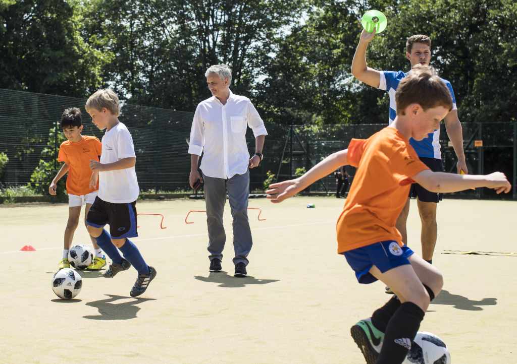 Jaguar takes Jose Mourinho back to school ahead of World Cup