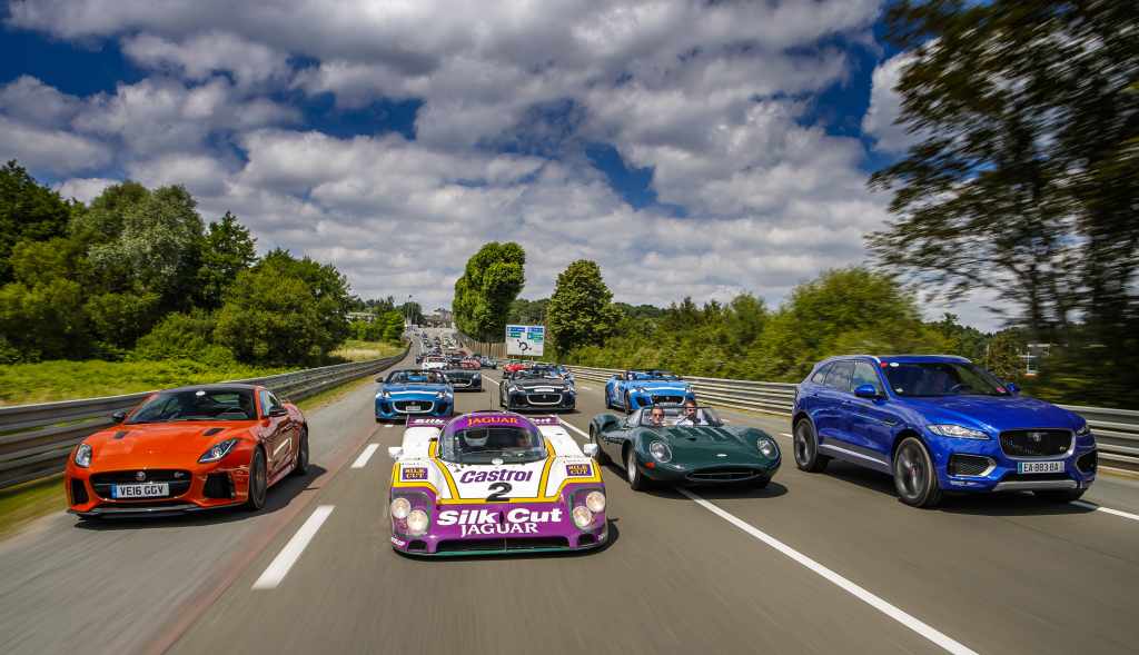 JAGUAR'S PAST AND PRESENT UNLEASHED AT LE MANS CLASSIC AS ANDY WALLACE STANDS ON THE PODIUM AGAIN!