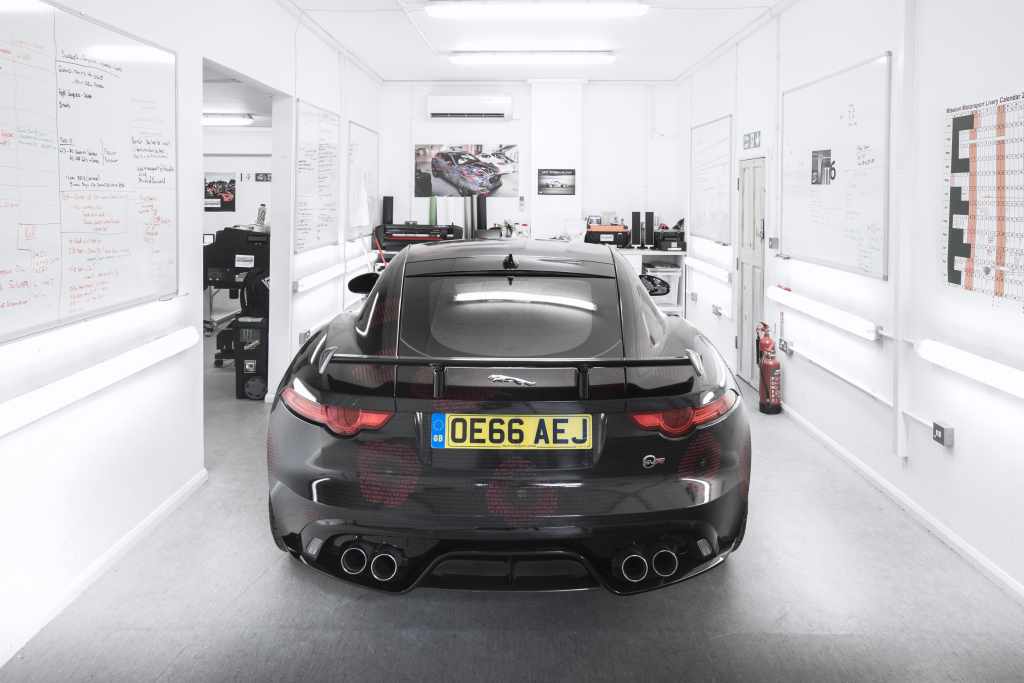 Jaguar F-TYPE landmark gets stunning poppy appeal makeover