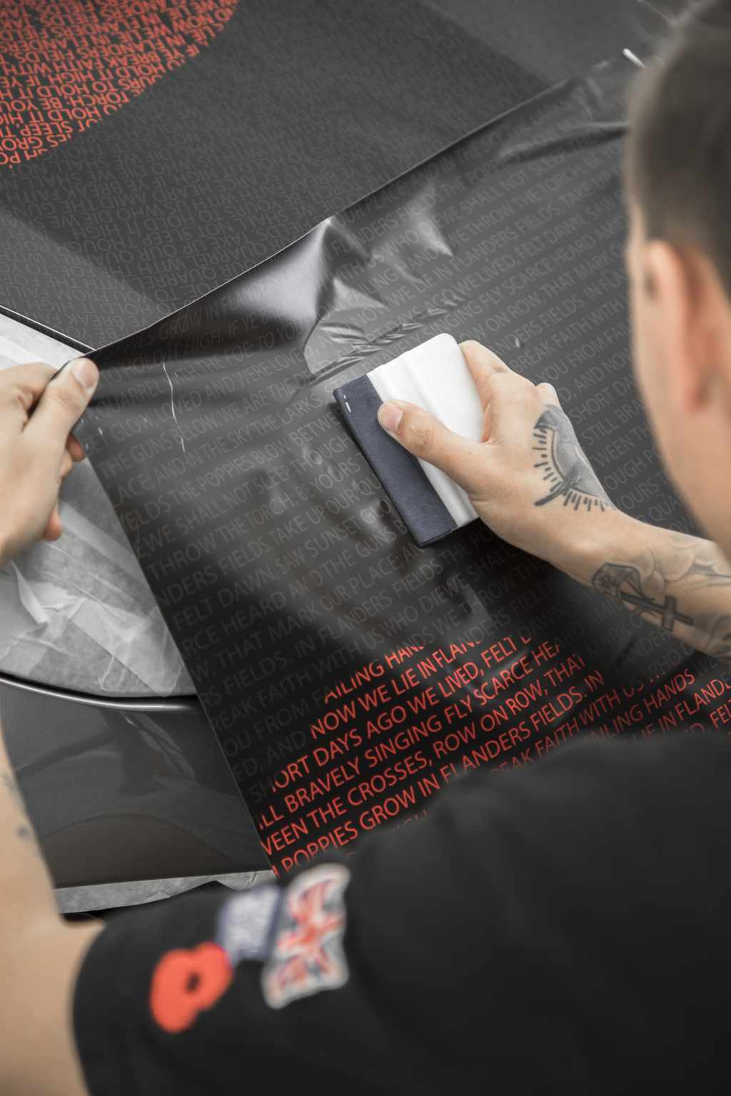 Jaguar F-TYPE landmark gets stunning poppy appeal makeover