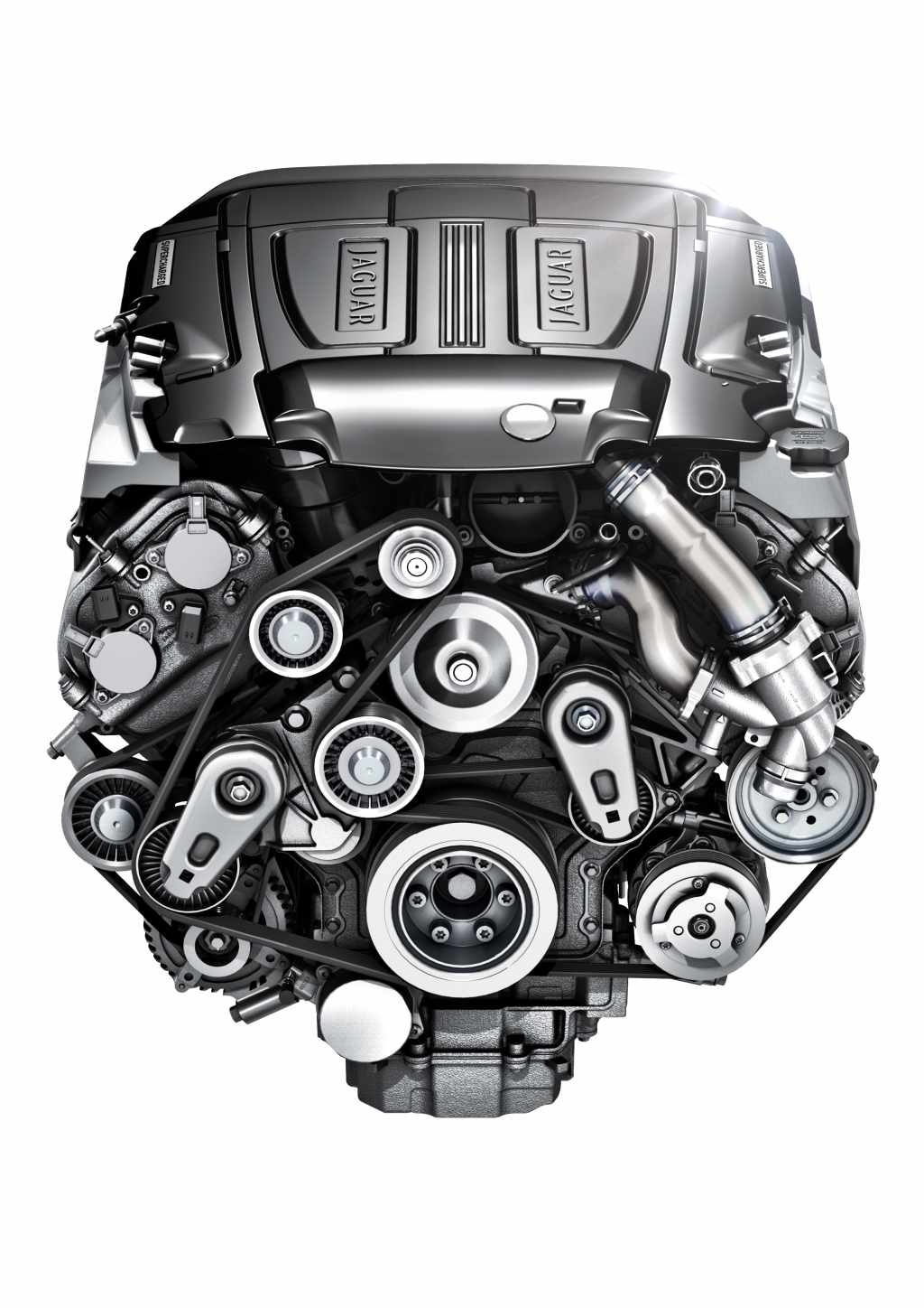 Complete Jaguar AJ126 3.0-litre supercharged V6 engine