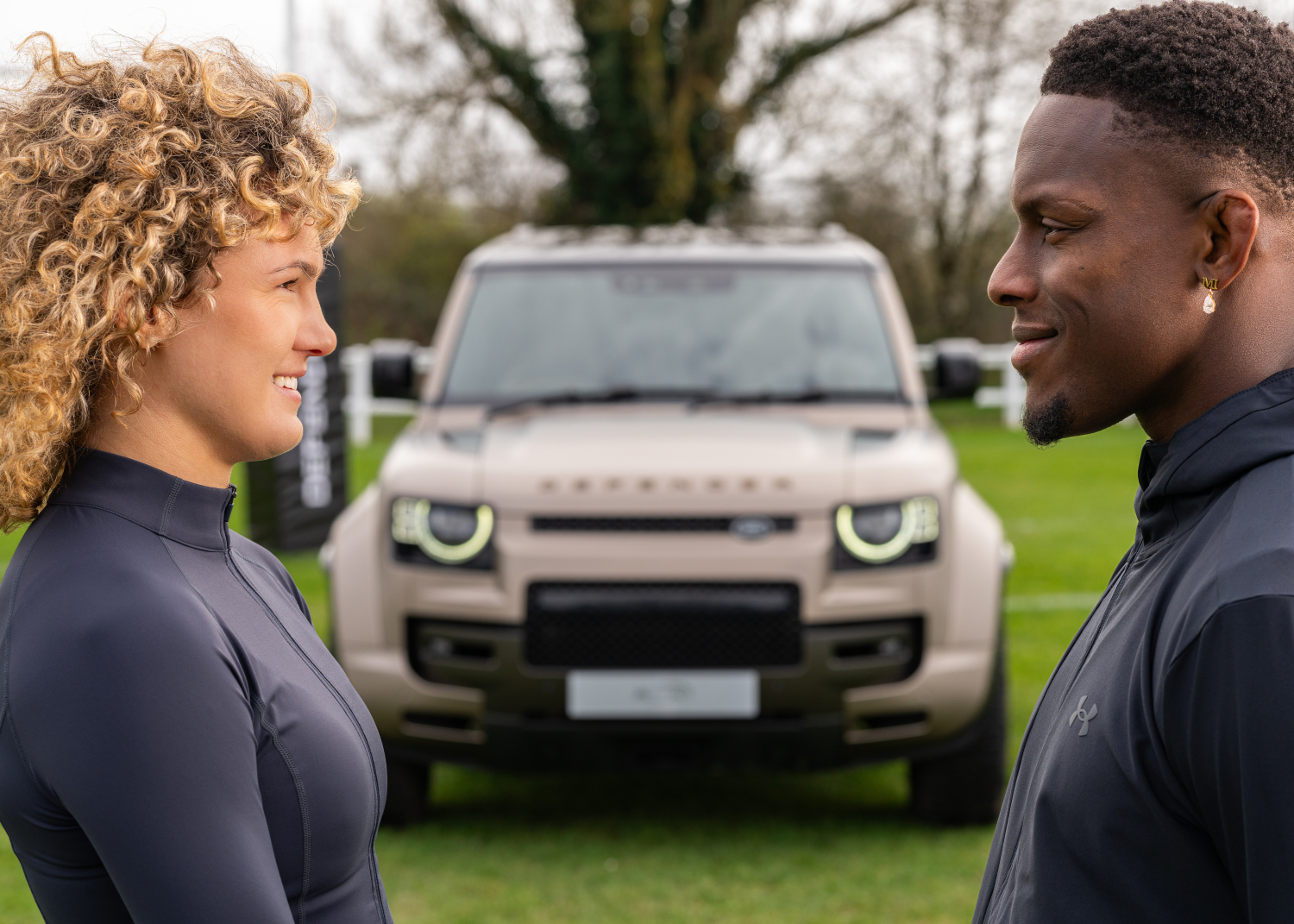 Defender Ambassadors Ellie Kildunne and Maro Itoje