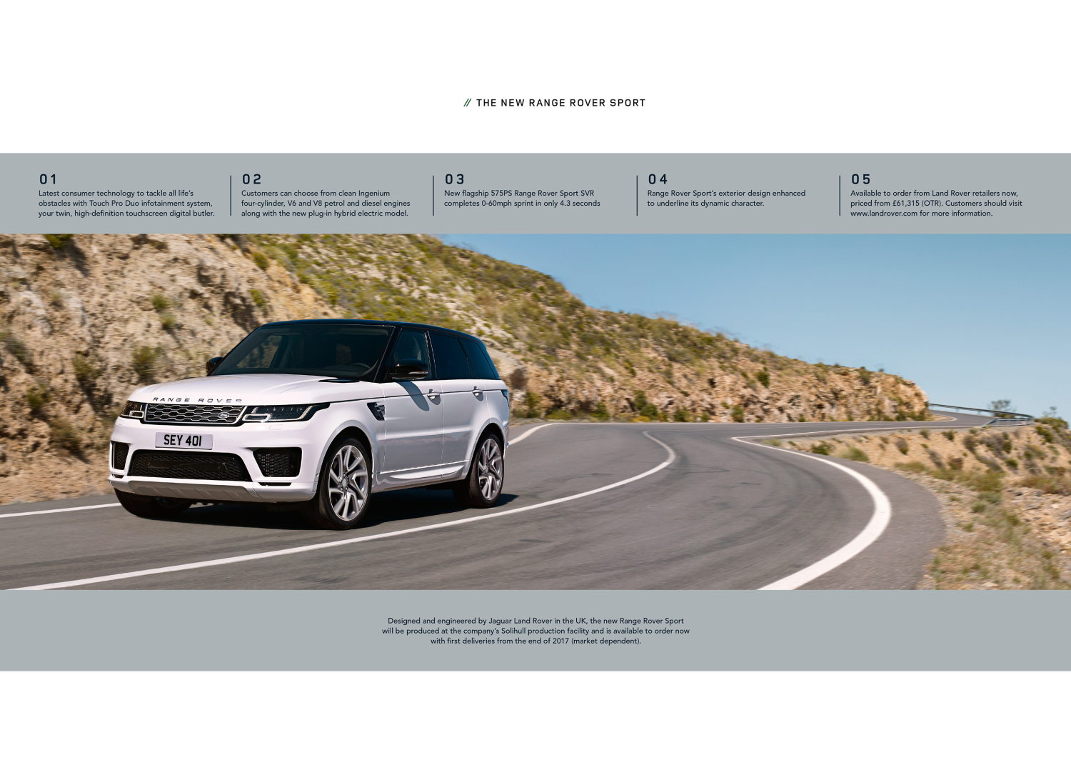 THE NEW RANGE ROVER SPORT